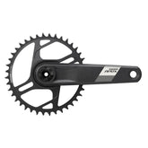 SRAM Apex 1X Wide D1 DUB Direct Mount Crankset with 40T chainring, compatible with gravel and MTB bikes, shown in black.