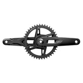 Sram Rival 1X E1 Xplr DUB Wide Crankset with 42T chainring for road and gravel bikes, mounted on a bicycle component.