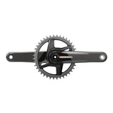 SRAM Force D2 1x DUB direct mount crankset with 40T chainring in unicorn grey, 175mm length, for road bike components.