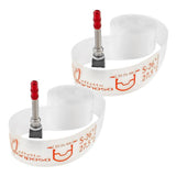 Effetto Mariposa Caffelatex tubeless rim strip with valves for 26-29 inch bike wheels, showcasing the component and valve setup.