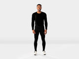 Trek Circuit Softshell cycling bib tights showing windproof, water-resistant, thermal design with padded seat for cycling comfort.