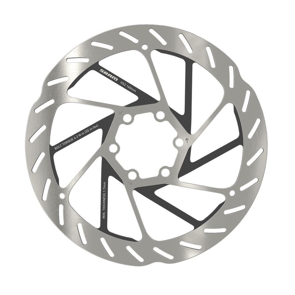 sram rotors rotor hs2 6 bolt includes steel rotor bolts rounded p107453