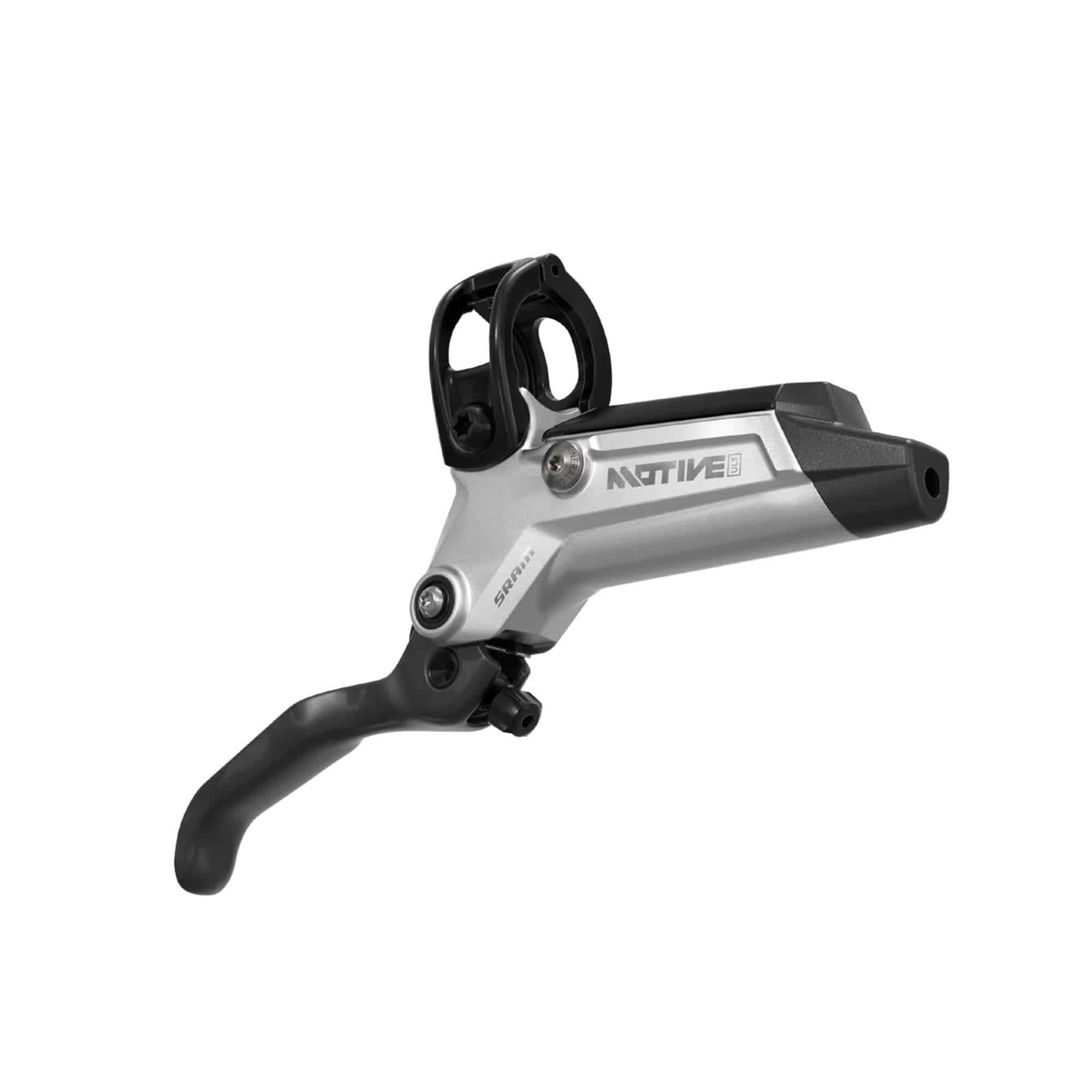 SRAM Disc Brake Motive Ultimate - V2 (Parallel) Clear Ano, Bearing Carbon Lever,Tool Free Reach, Bleeding Edge (includes MMX Clamp, Rotor/Bracket sold separately) A2