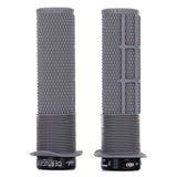 Grey DMR Bikes Brendog Deathgrip Flange mountain bike handlebar grips with flange, designed for secure grip and control.