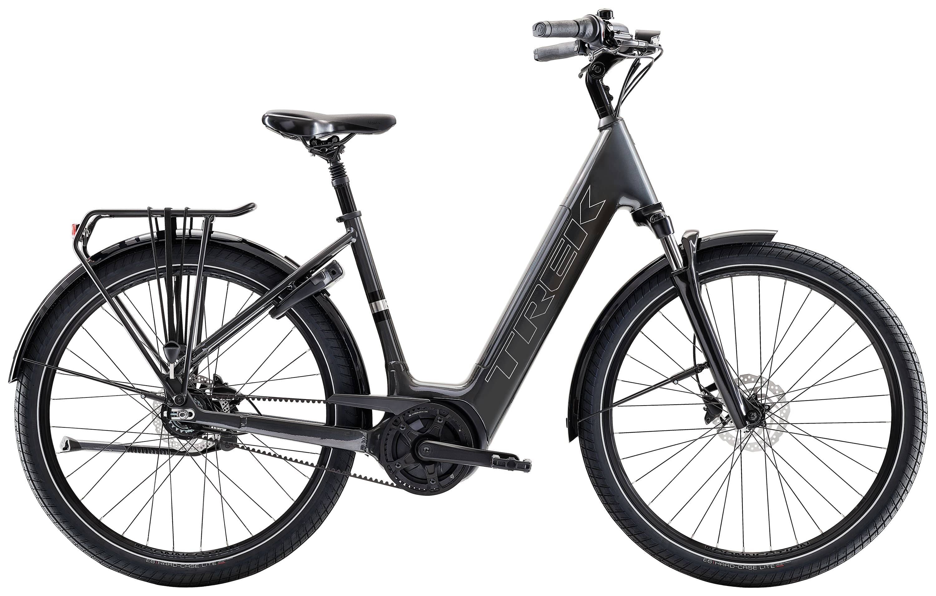trek district 3 lowstep belt hybrid bike