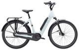 Trek District+ 3 lowstep e-hybrid bike with 800Wh battery, suitable for urban commuting and light trail riding.