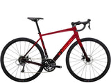 Trek Domane AL 2 Gen 4 road bike with Shimano Claris 8-speed drivetrain and disc brakes, featuring a lightweight frame and drop handlebars.