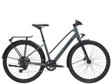 Trek Dual Sport 2 Stagger hybrid bike for women, featuring a versatile frame for commuting and trail riding.