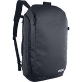 EVOC Athlete Backpack 30L travel bag with carry-on size, laptop compartment, and durable accessories for active travelers