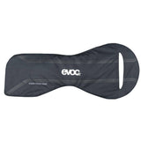 EVOC travel chain cover with velcro fixation for bike chainstay protection, durable accessory for cycling safety.