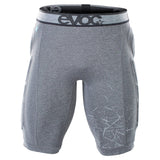 EVOC Crash Pants with integrated hip and thigh protection for active riders, showing durable motorcycle riding gear.