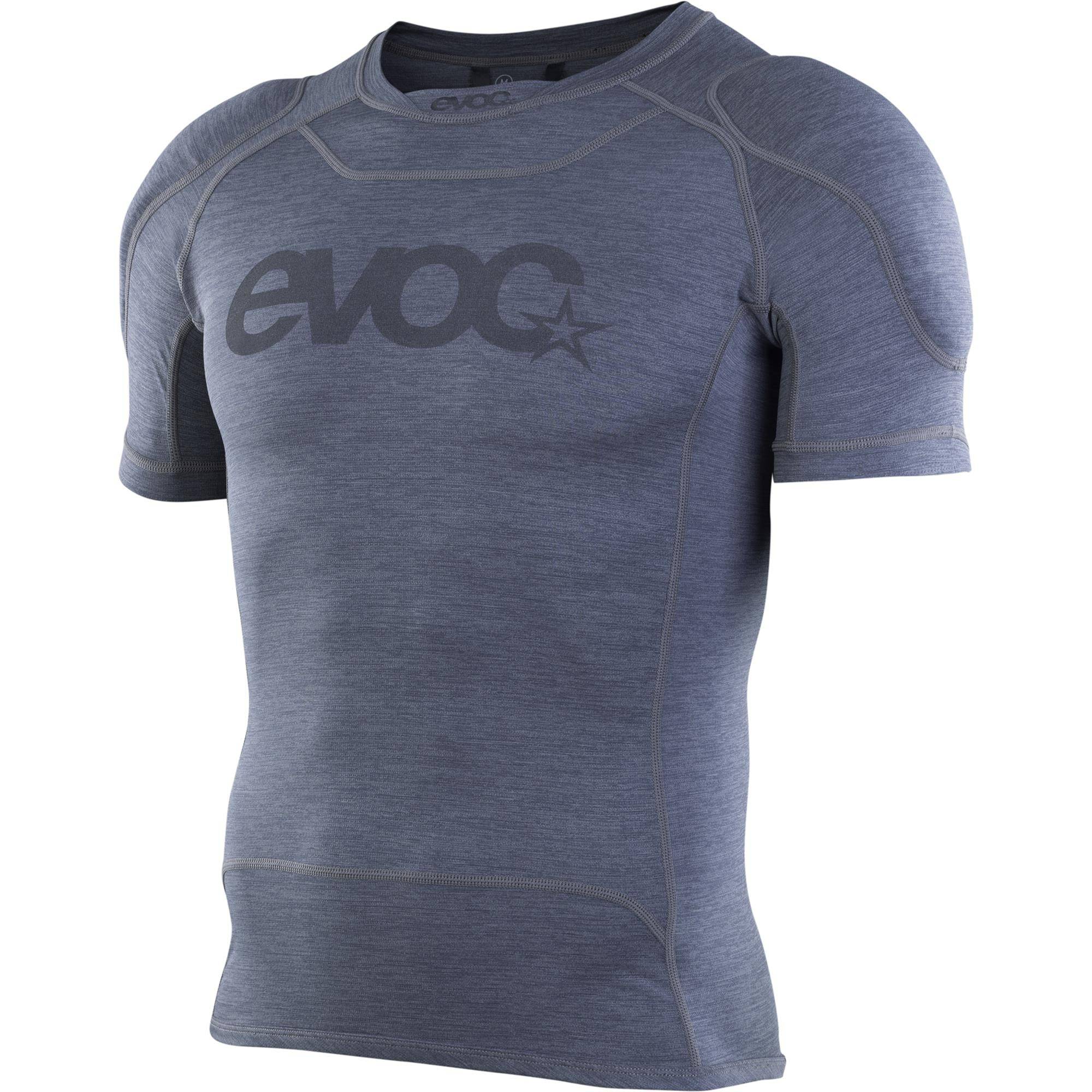 EVOC Enduro shirt with breathable shoulder pads designed for mountain biking, lightweight protective clothing for riders.