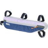 EVOC Frame Pack for cycling, upcycled reflective handlebar bag, designed for bike accessories and easy handlebar attachment.