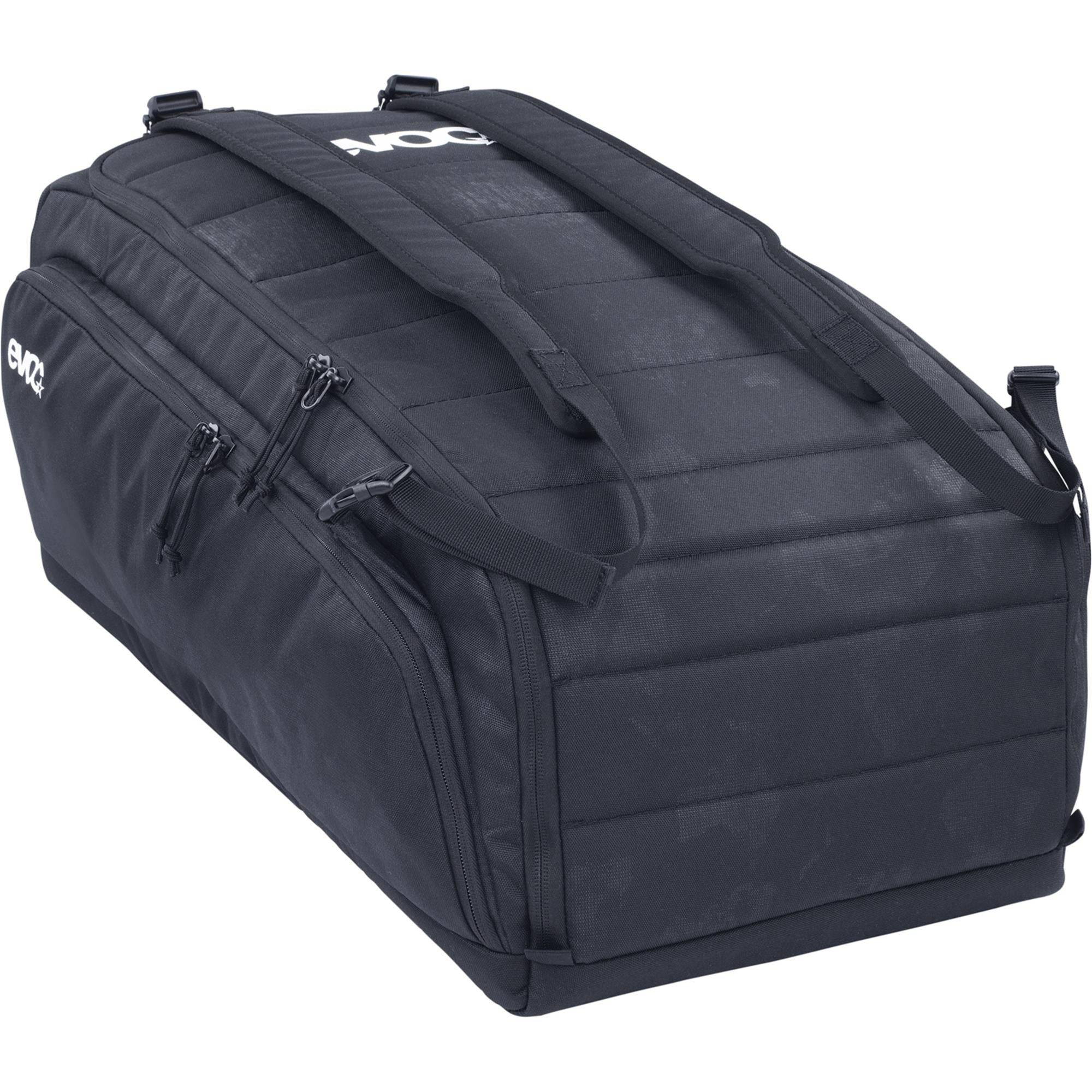 EVOC Gear Bag 55 outdoor gear bag with water-repellent fabric and backpack straps for travel and outdoor activities.