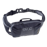 EVOC Hip Pouch 1L compact bike waist bag with AIR PAD SYSTEM, designed for carrying essentials during cycling.