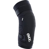 EVOC LS Flex Enduro Knee Protector with Level 2 impact protection, showing adjustable straps and durable protective padding.