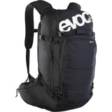 EVOC 30L Line Backpack with avalanche gear pockets and hydration system, outdoor accessories for skiing and snowboarding.