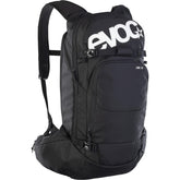 EVOC Line Bag backpack with avalanche pocket, hydration system, and ski carry straps for outdoor skiing and snowboarding adventures.