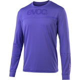EVOC men's long sleeve cycling jersey with breathable quick-dry fabric, designed for mountain biking.