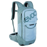 EVOC FR Lite Race Protector Backpack with LITESHIELD shock absorption and ventilation system, designed for cycling accessories.