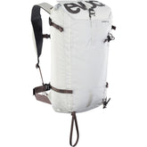 EVOC Summit Backpack for ski touring with avalanche gear compartments and hydration system, outdoor accessories for winter sports.