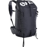 EVOC Summit 30 ski touring backpack with avalanche gear storage and hydration compatibility, designed for outdoor adventure.