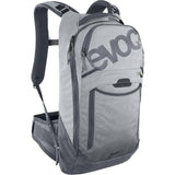 EVOC Trail Pro Protector Backpack 10L with LITESHIELD Level 2 back protection and hydration compartment, designed for outdoor biking.