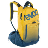 EVOC Trail Pro 16L backpack with integrated Level 2 LITESHIELD back protector for trail riding, shown in black with adjustable straps.