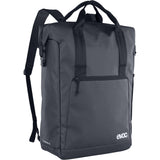 EVOC Tote Backpack 18L with laptop compartment, stylish and durable everyday travel bag in black with multiple accessory pockets.