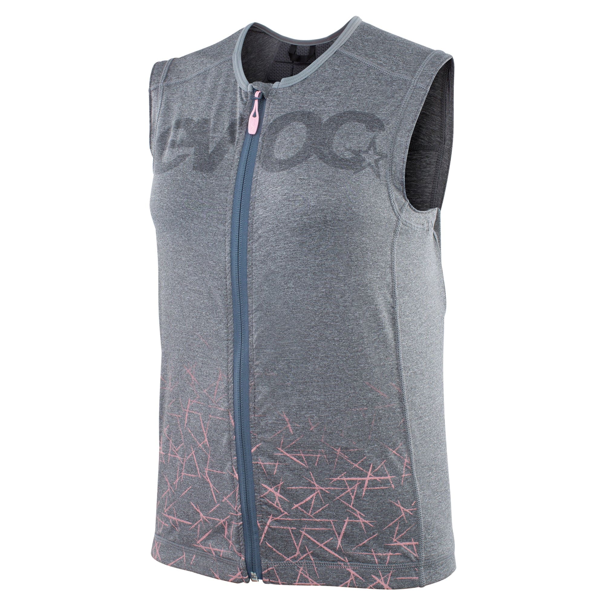 EVOC Women's protector vest with LITESHIELD PLUS back protector and EVA padding, designed for safety and comfort in active wear.