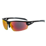 BZ Optics Pho Fire mirror eyewear with adjustable fit and lens clips, non-power glasses featuring stylish design and reflective lenses.