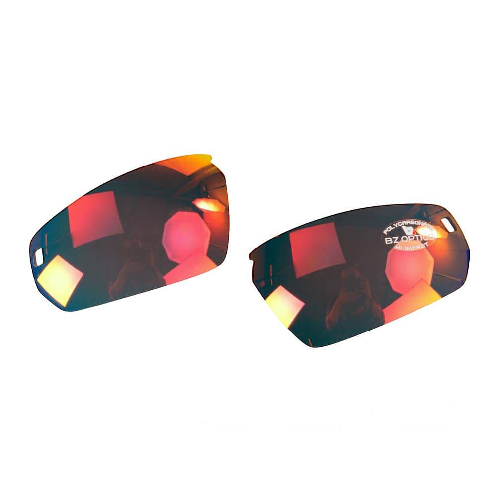 BZ Optics cycling sunglasses replacement lenses, clear and polarized, for BZ Optics sunglasses, ideal for cycling and outdoor activities
