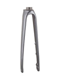 Trek Emonda SL7 carbon road bike forks, lightweight racing components with aerodynamic design and tapered steer tube.