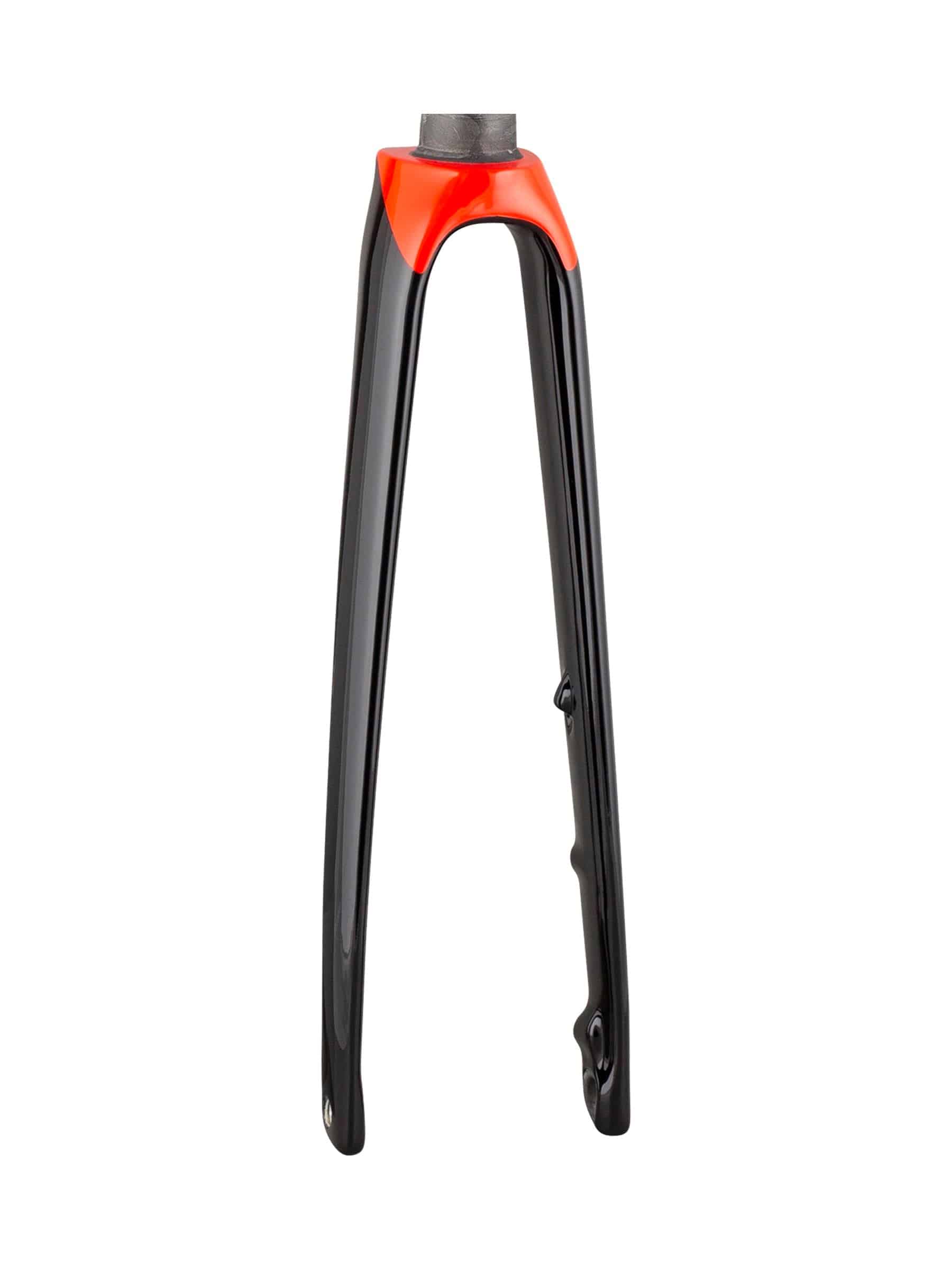 Trek Emonda SL7 carbon road bike forks for lightweight performance and racing, featuring sleek aerodynamic design.