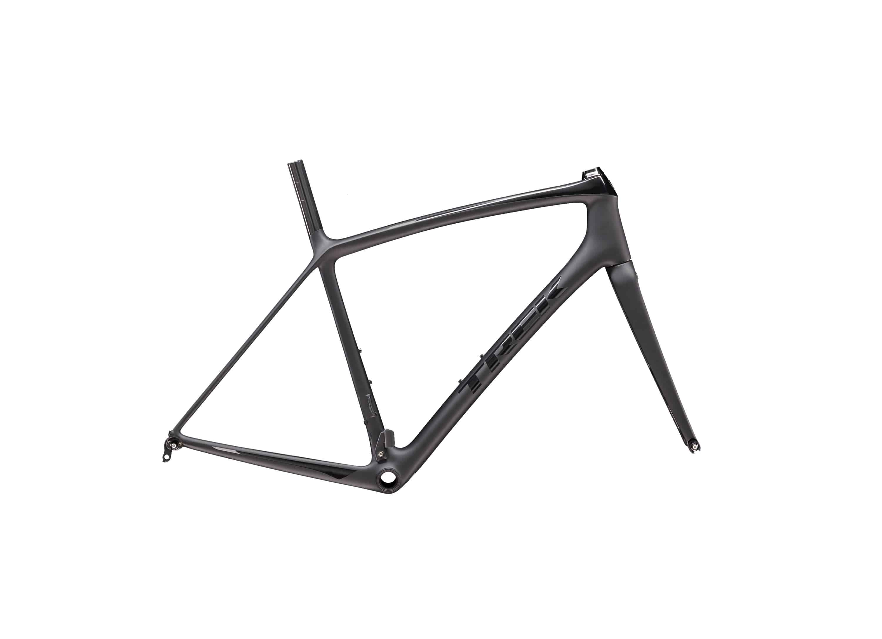 Trek Emonda SLR road bike frameset for climbing and high-speed stability, shown in a sleek, lightweight design.