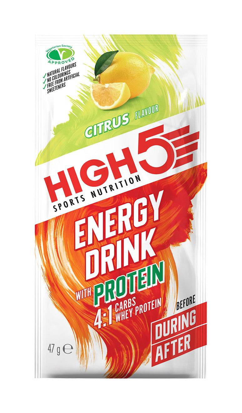 High5 High5 Energy Drink Protein Sachet x12 47g