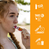 High5 Mango energy gel sachet for endurance sports, fast carbohydrate fuel, portable sports nutrition accessory.