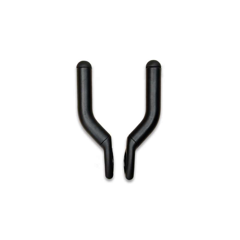 FARR medium 60mm bolt-on extender for bike handlebar accessories mounting, showing the metal component on a bike handlebar.
