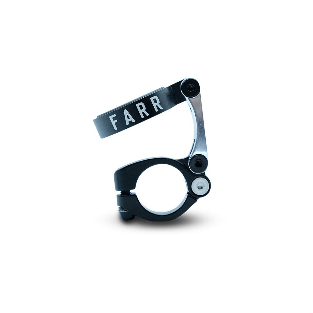 FARR GPS mount kit for 22.2mm round handlebars with Garmin and Wahoo inserts, showing the mounting components and inserts.