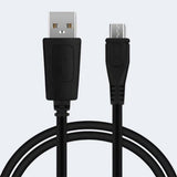 Fazua USB Mini Data Cable 2m for e-Bike firmware updates and diagnostics, shown coiled with USB and connector ends.