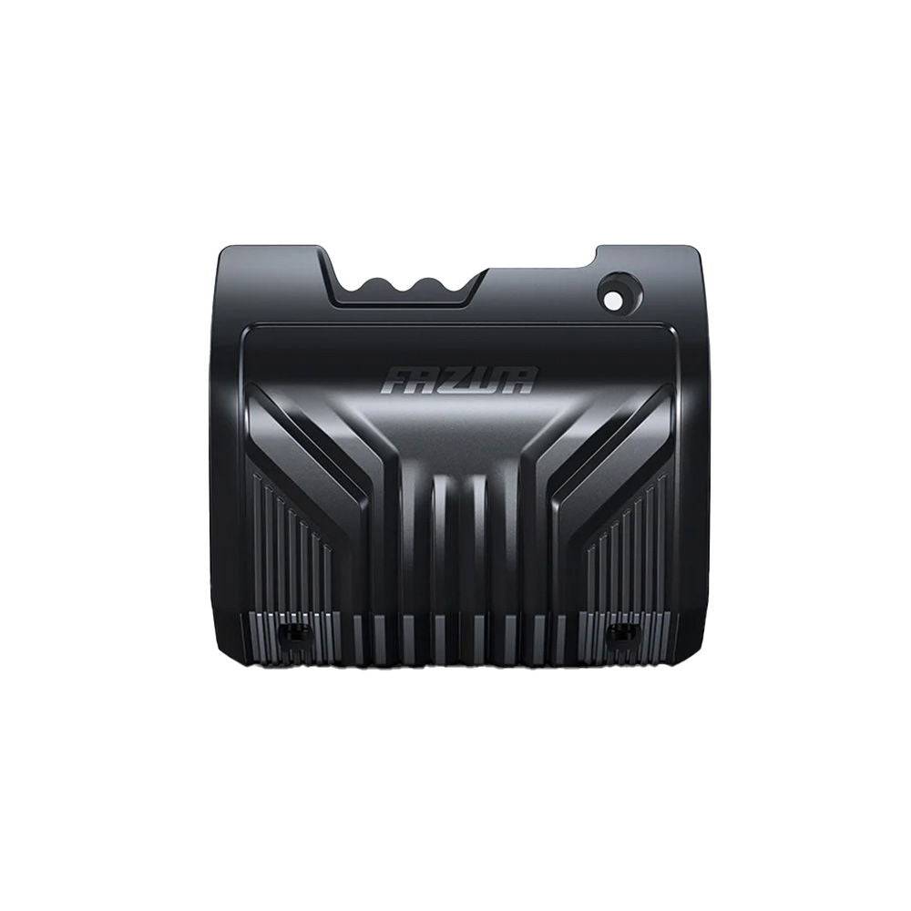 Fazua Ride 50 G2 bottom bracket cover for single chainring e-bikes, tool-free installation, black component for bike drivetrain.