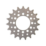 Gusset Components fixed track sprocket with 3/32-inch tooth width for 6-bolt disc mount hubs, shown in black on a white background.