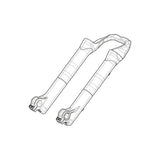 Manitou Fork Outer Leg Assembly