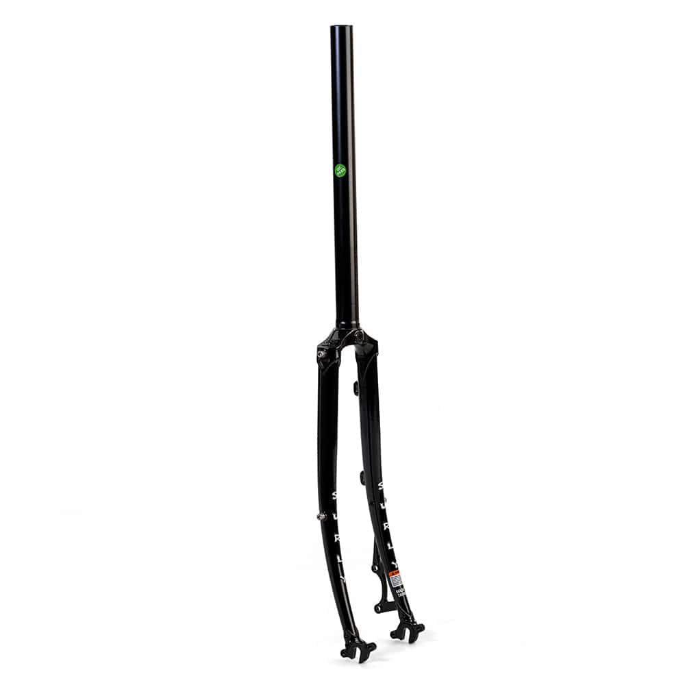 Surly Straggler 650b fork with 1-1/8" straight steerer tube and 44mm offset, bicycle component for road or gravel bikes.