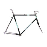 Light Blue St John Road frameset for classic and touring cycling, featuring 700x29c tire compatibility and durable component design.