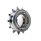 Sturmey Archer SFX Mini Single Speed Freewheel for BMX flip-flop hubs, 3/32" or 1/8" chain, shown on a bike wheel.