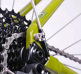 Kinesis UK Fend Off Shorty rear mudguard attached to a gravel bike, black durable plastic accessory for bike protection.