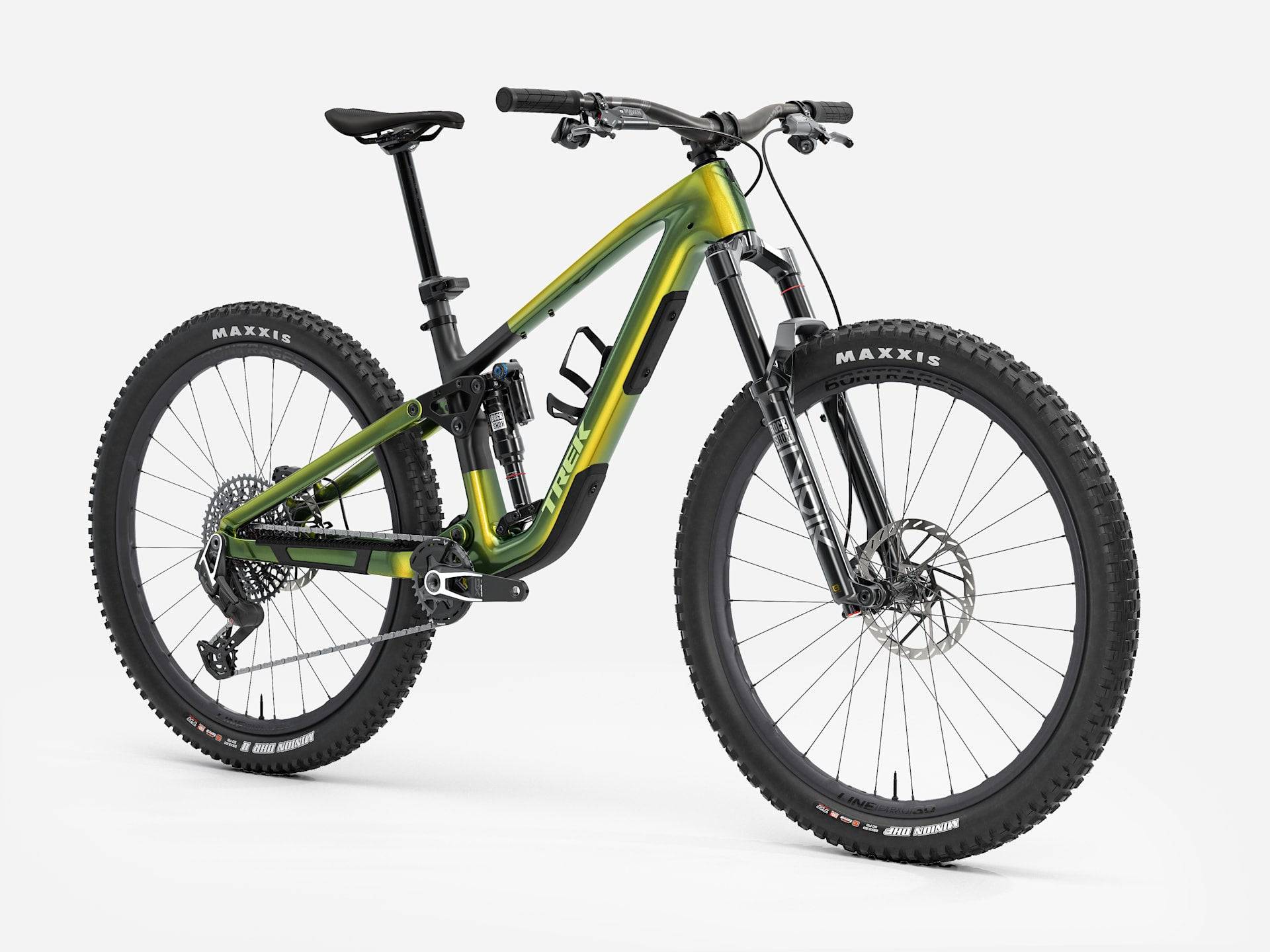 Trek Fuel EX 9.9 X0 AXS Gen 7 mountain bike with sleek frame, advanced suspension, and high-performance components.