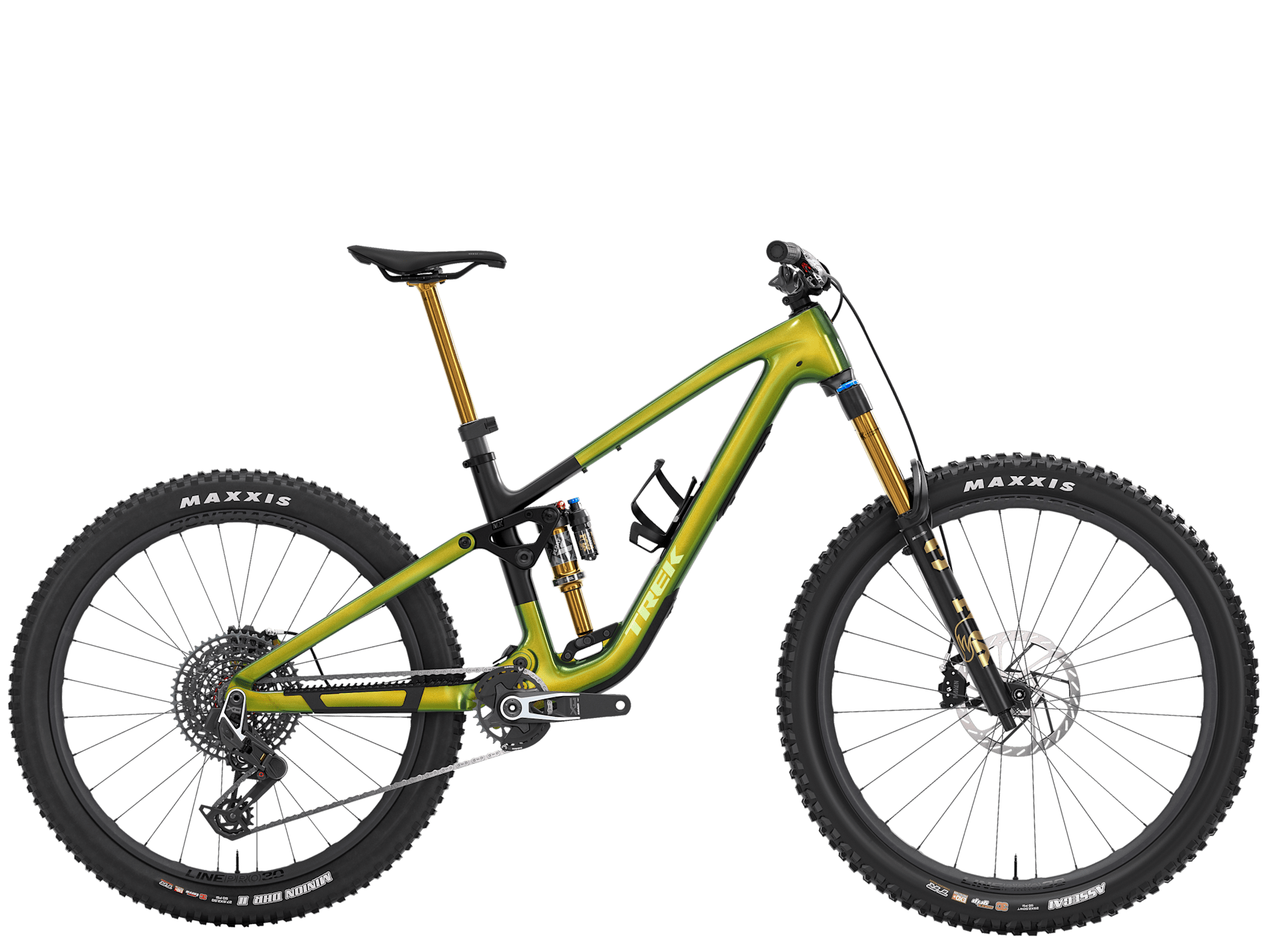 Trek Fuel MX 9.9 X0 AXS Gen 7 mountain bike with full suspension and electronic shifting, ready for high-performance trail riding.