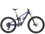 Trek Fuel MX 9.9 X0 AXS Gen 7 mountain bike with full suspension, high-performance trail bike, electronic shifting, and rugged tires.